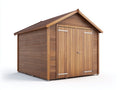 Casetas de jardín madera maciza 220x200x210 cm - madera natural - cobertizo exterior diseño clásico