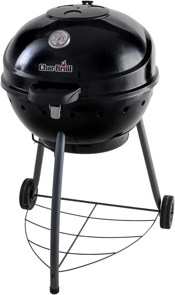 Char-Broil Kettleman Charcoal Barbecue - Kettle Charcoal Grill, TRU-Infrared Technology, Removable Ash Tray - Optimal for Outdoor, Garden & Patio Cooking