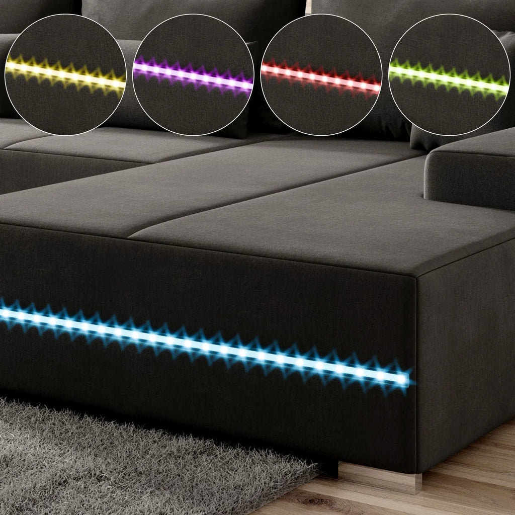 2025 Sofá rinconero Malbun con iluminación LED