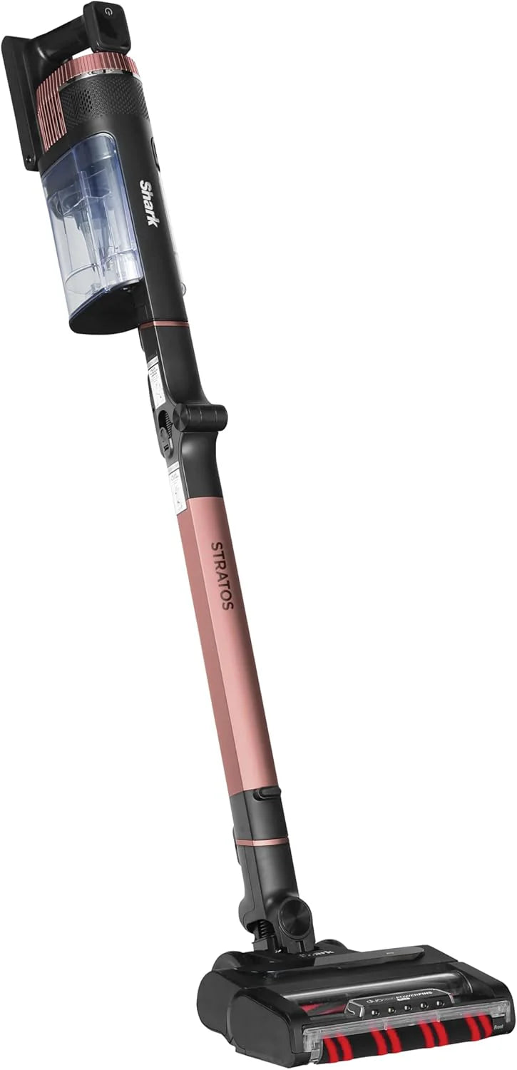 Shark Stratos Cordless Vacuum Cleaner, 60 min Autonomy, Anti Hair Wrap Technology, Clean Sense IQ, PowerFins Plus, Car Cleaning Kit, Narrow Nozzle, Multi-Surface Brush, Copper IZ400EUTBK