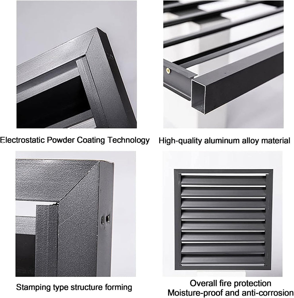 Cubierta De Aire Acondicionado Exterior,Cubre Aire Acondicionado Aluminio,Paneles De Valla De Privacidad Al Aire Libre,Rejillas Protectoras Para Bombas De Calor,Protección Contra La Lluvia Y El Sol (