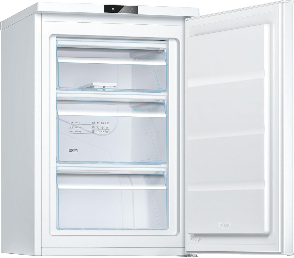 Bosch GTV15NWEB - Congelador de montaje libre (serie 2-83 L, 3 cajones de congelación, 85 x 56 cm), color blanco