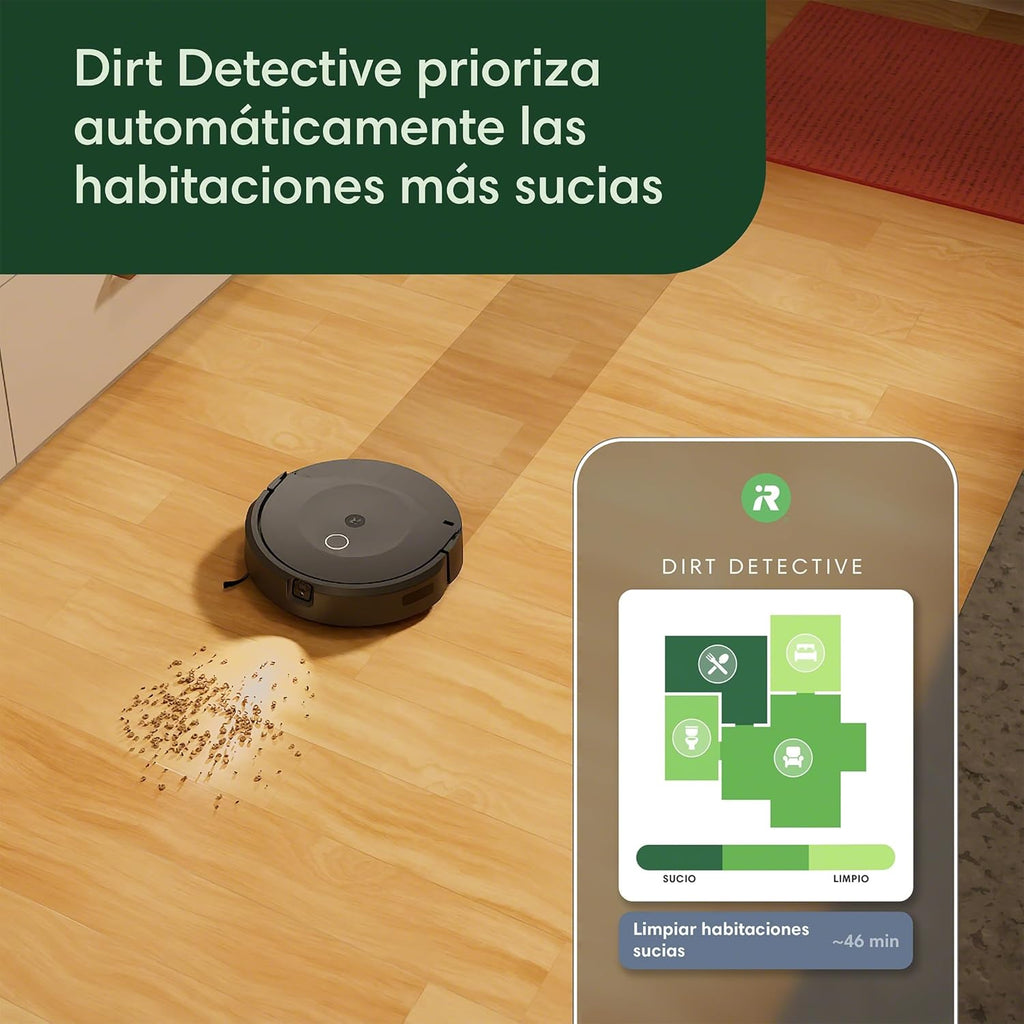 iRobot Roomba Combo 10 MAX + Base AutoWash, Robot Aspirador y friegasuelos, Multifuncional autolimpiable, rellena el depósito Agua, Lava&Seca mopa, autovaciado, mopa retráctil, Evita obstáculos, App