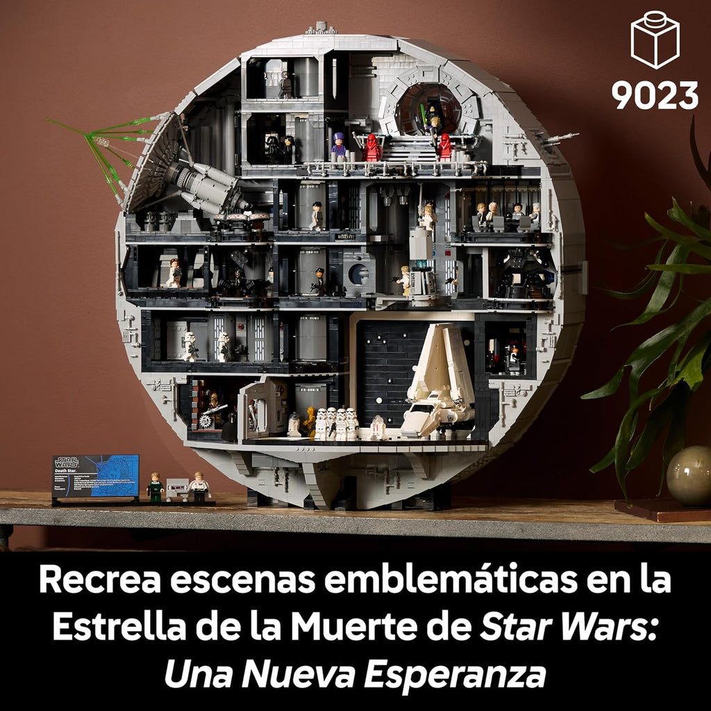 Star Wars 75419 Estrella de la Muerte - Maqueta para Adultos Interactiva UCS con 36 Minifiguras Inc. Luke Skywalker, Han Solo y Darth Vader - Regalo de Colección para Hombres y Mujeres Fans