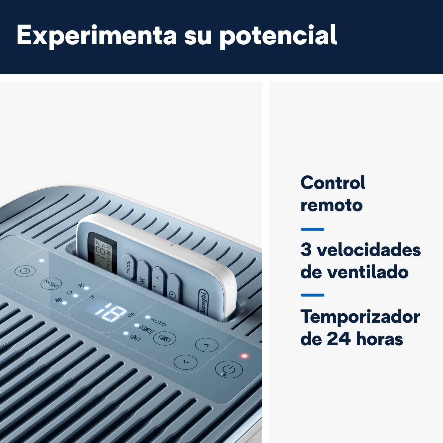 Pinguino Compact PAC ES72 YOUNG Aire Acondicionado Portátil 8.300 BTU/h, 2,1 kW, hasta 60m³, Función Deshumidificador y Ventilación, Temporizador 24 Horas