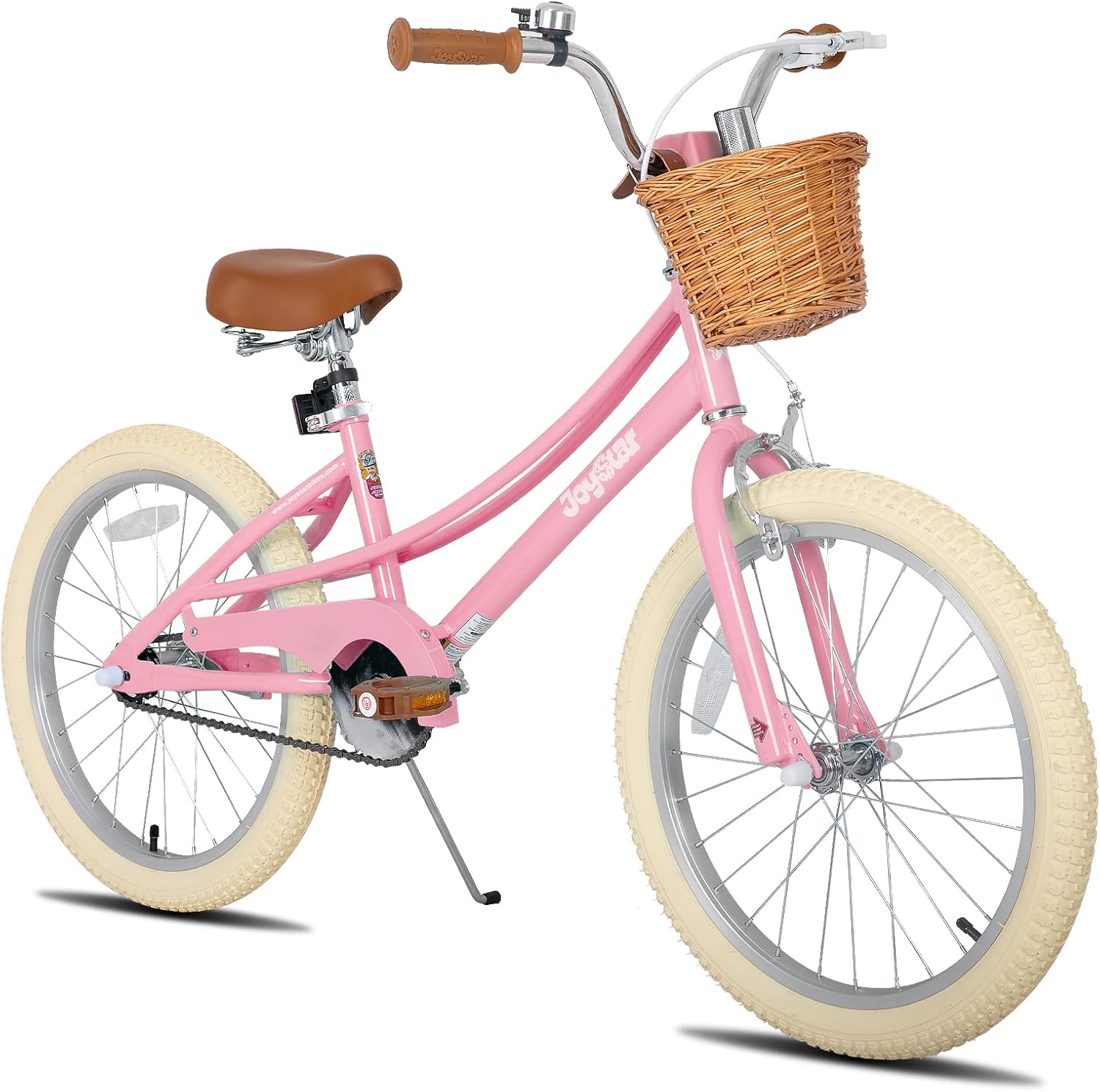 JOYSTAR 12/14/16/18/20 Pulgadas Bicicleta para niñas de 2 a 9 años, Bicicleta para niñas 12/14/16/18 Pulgadas con Cesta y estabilizadores, 20 Pulgadas con Caballete
