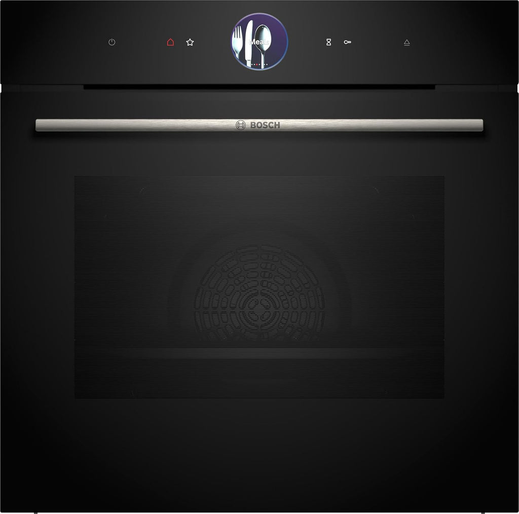 Bosch - Horno Multifunción con Vapor Añadido, 60 cm, Serie 8, Electrónica TFT TouchControl Plus, AirFry, Home Connect, Negro, HRG7361B1
