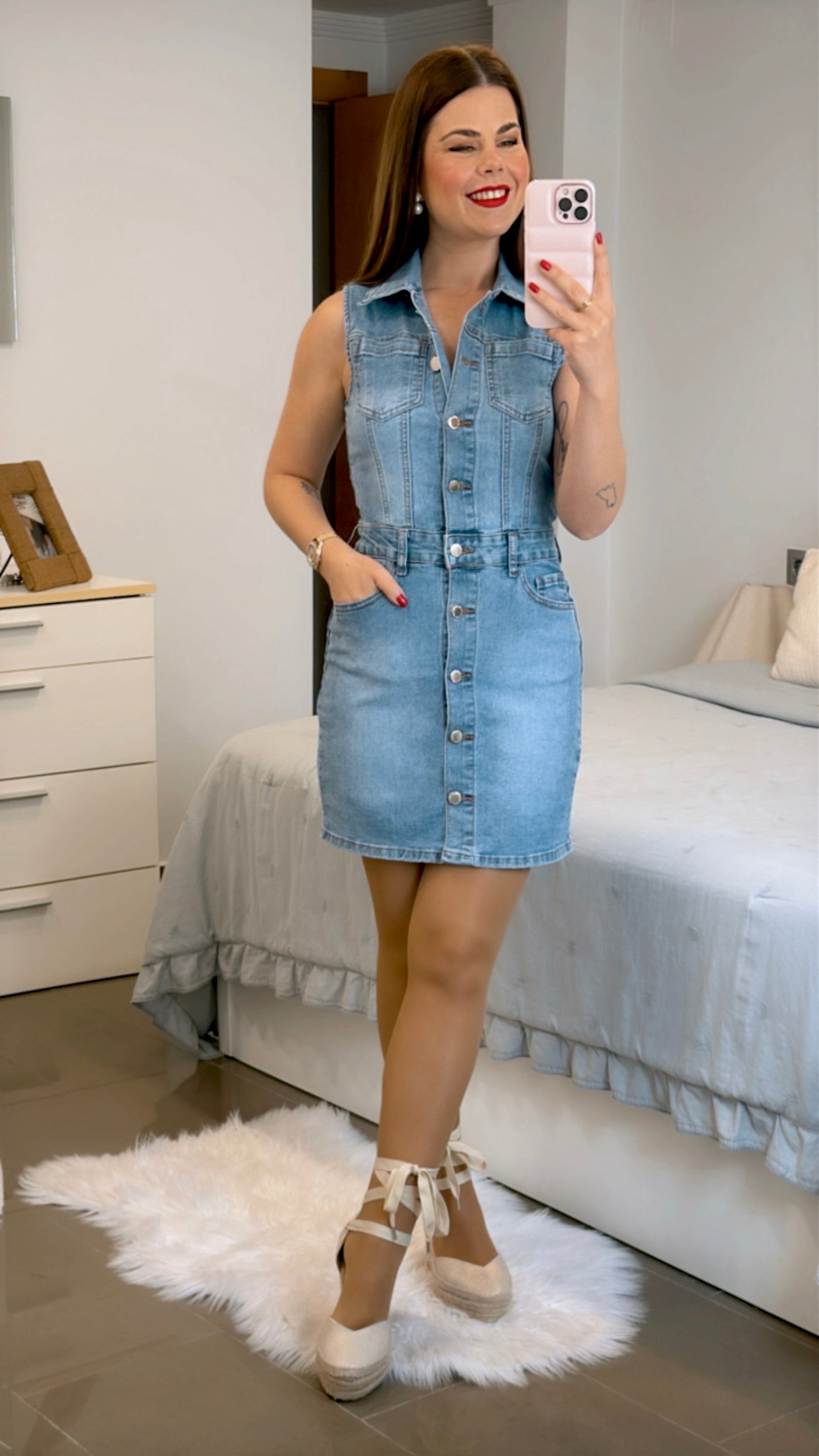 VESTIDO CORTO DENIM