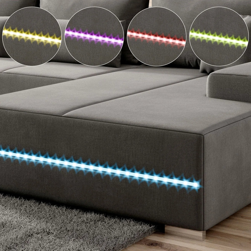 2025 Sofá rinconero Malbun con iluminación LED