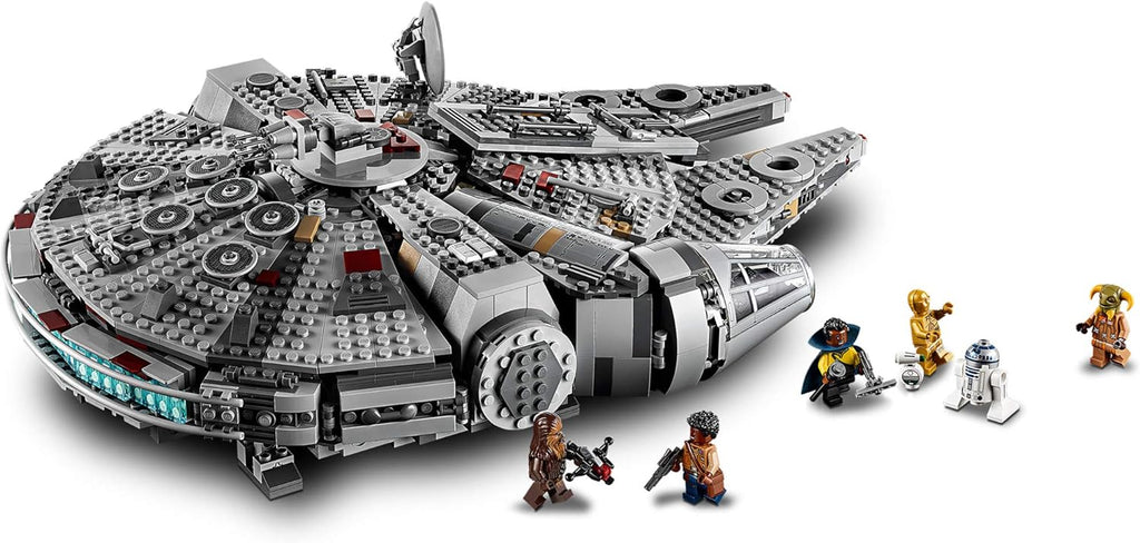 Star Wars: The Rise of Skywalker Millennium Falcon 75257 Starship Model Building Kit and Minifigures, New 2019 (1,351 Pieces)