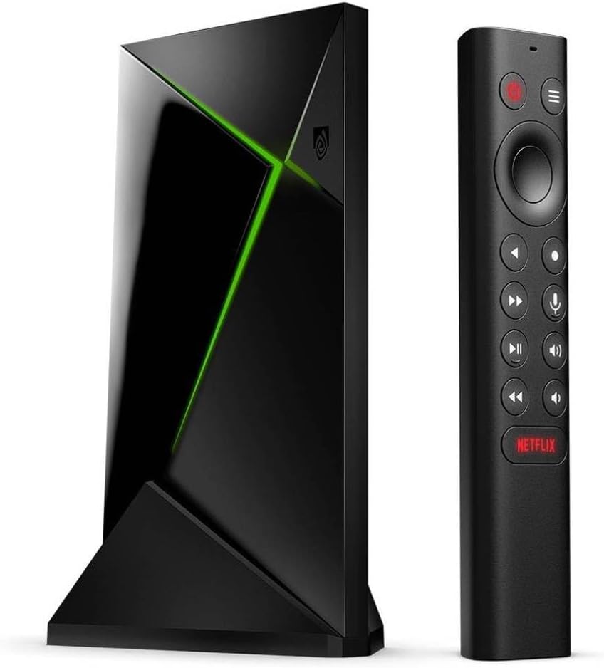 Nvidia Shield TV Pro, Procesador con Control Remoto, Chrome, Negro