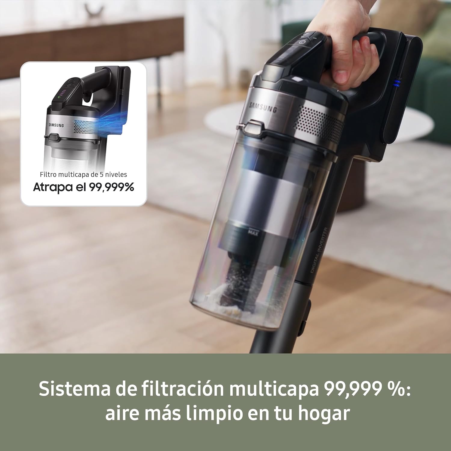 Aspiradora sin Cable Jet 75E Pet 200AW con Cepillo para Mascotas VS20B75AGR5/WA