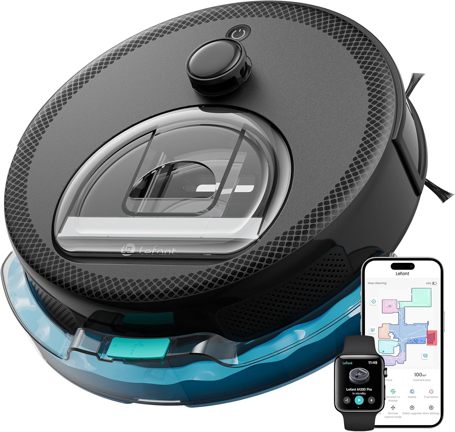 Lefant M330 Plus Robot Vacuum Cleaner and Floor Mop BN1