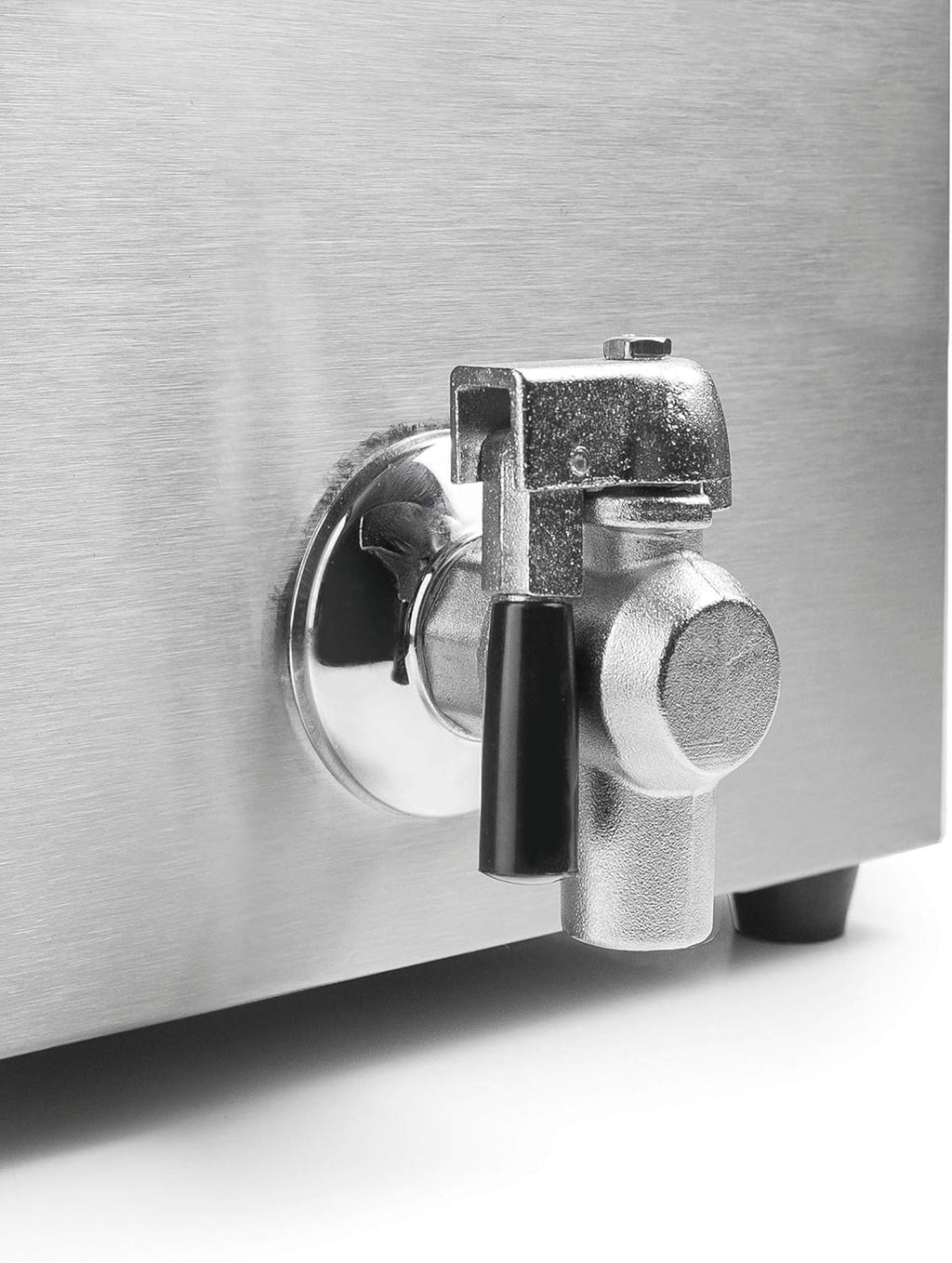 Lacor 69468 69468-Freidora eléctrica con Grifo Profesional 3250 W, 8 L, Acero Inoxidable