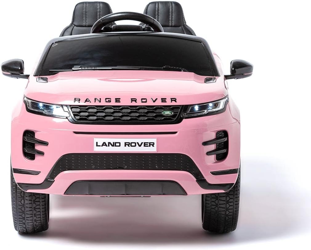 Coche eléctrico Infantil Rosa Land Rover Evoque 12V con Pantalla MP4, Mando a Distancia y Ruedas de Goma EVA