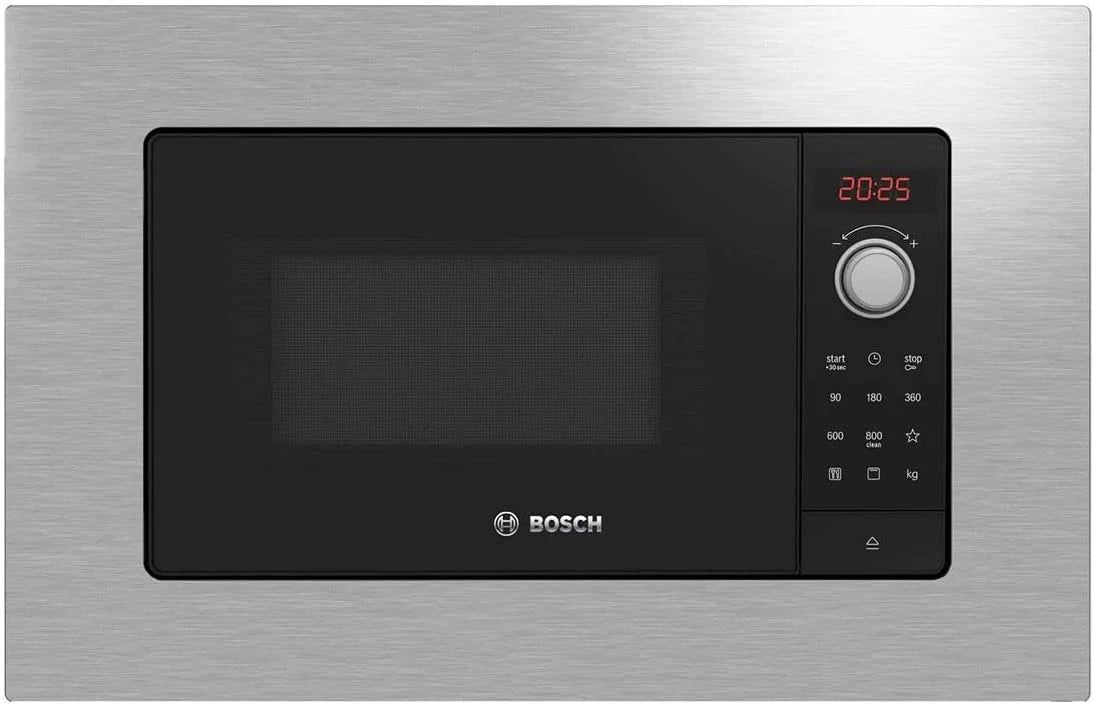 Bosch - Integrated Microwave, 800 W, 20 liters, Series 4, Grill, Black/Inox, BEL523MS0