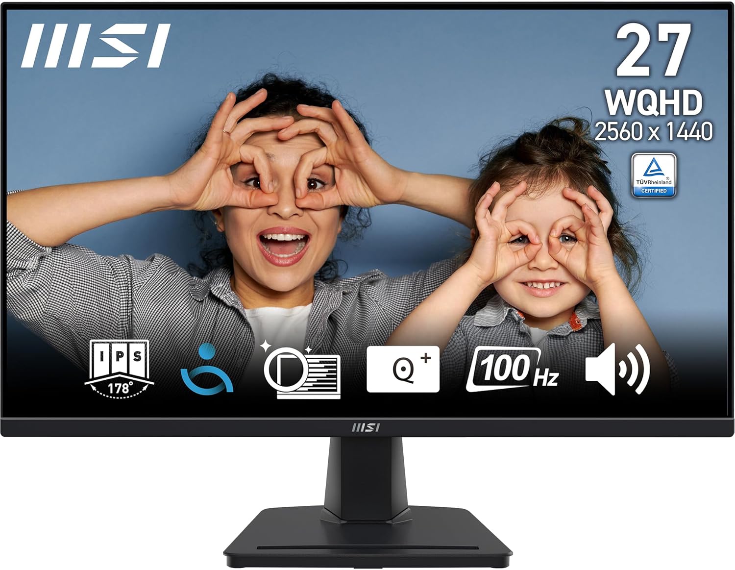 MSI Pro MP341CQ 34" UWQHD zakrzywiony ekran biurowy - Panel VA 1500R, 3440x1440, 100Hz, komfort oczu, sRGB 116%, HDR Ready, wbudowane głośniki, regulowane nachylenie - HDMI, DisplayPort