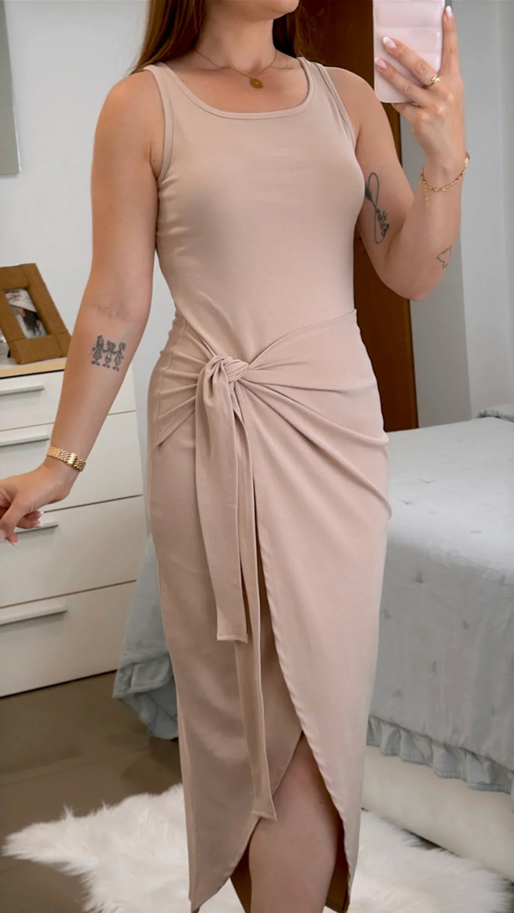 VESTIDO NUDO TIRANTES