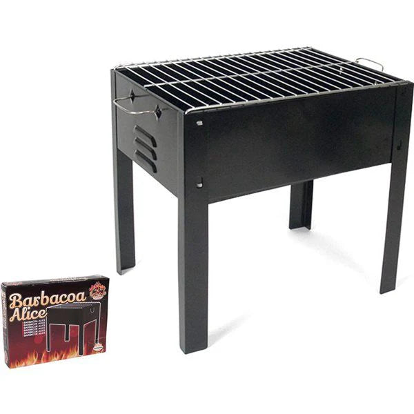 Barbacoa Con Parrilla Negro 35x24x35 Cm
