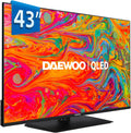 Daewoo 43DM65QV - QLED Smart TV 43 Pulgadas 4K HDR, Dolby Vision & Dolby Atmos, Compatible con Alexa, Peana Central, Diseño sin Marcos