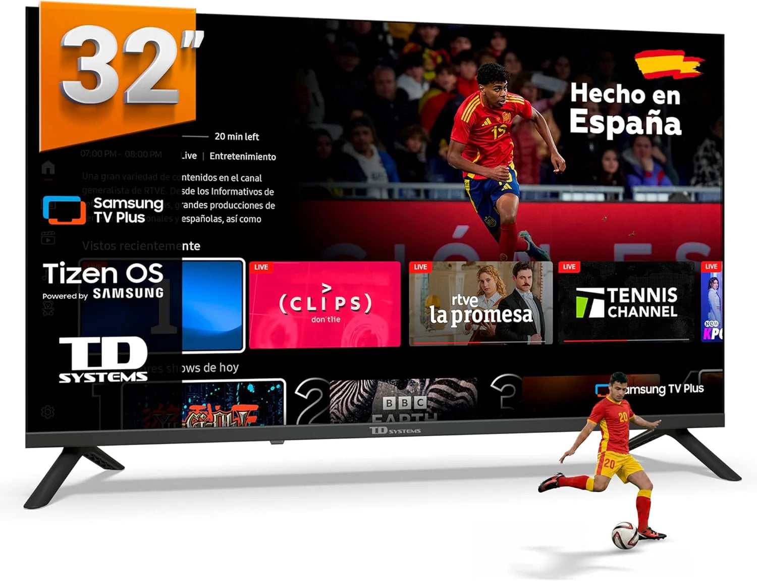 TD Systems - Smart TV 50 Inch 4K with Tizen OS 8.0 Powered by Samsung, Triple TV Tuner (DVB-T2/C/S2). 2026 TVs - PRIME50C22TIZEN