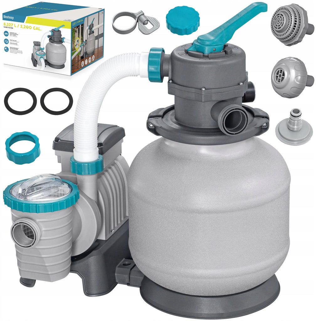 Pompa piaskowa do basenu filtr do basenów 11355 L/h złączki węże Bestway