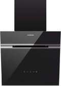 KLARSTEIN Alina Campana Extractora - 570 m³/h, Clase A, LED, 54 dB, Recirculación & Extracción, Campana Cocina Decorativa, Control Táctil, 39.8 cm Ancho, Negro