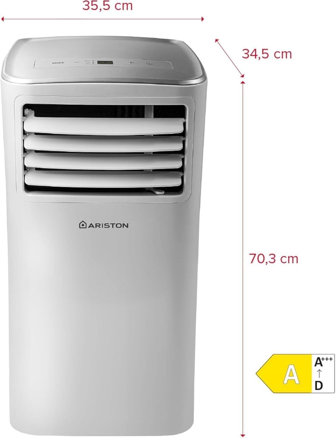 Ariston Mobis 9 Przenośny Klimatyzator (energooszczędny, cichy, prosty w instalacji). Przeznaczony do instalacji w Polsce