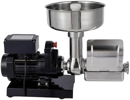 Máquina eléctrica de colador de tomates – Prensa de alimentos de acero inoxidable para salsas caseras de tomates, fresas y arándanos