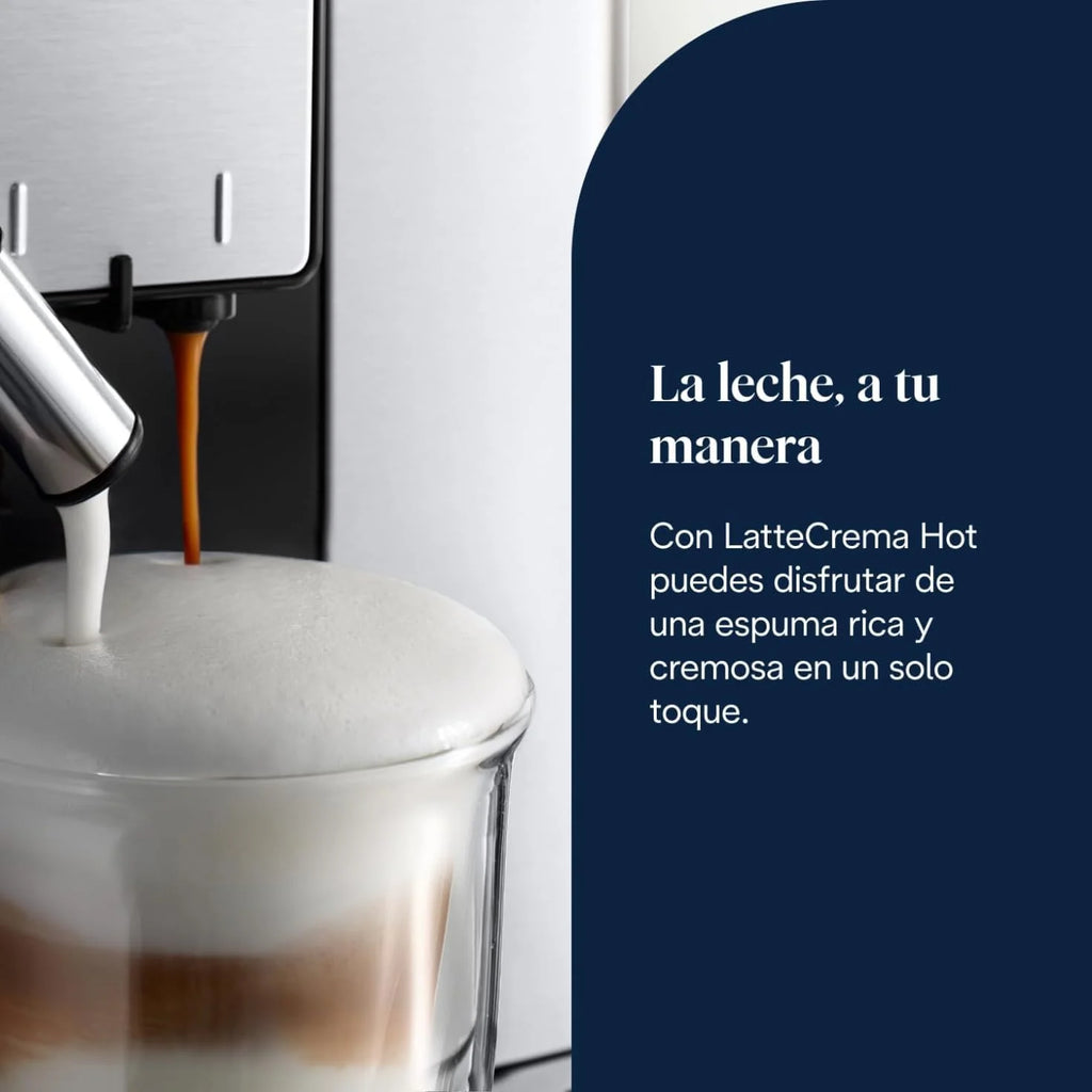 De'Longhi Perfetto Primadonna Soul ECAM612.55.SB Superautomatic Coffee and Cappuccino Coffee Maker with LatteCreme Milk System, Bean to Cup Technology, 18 Beverages, App Control