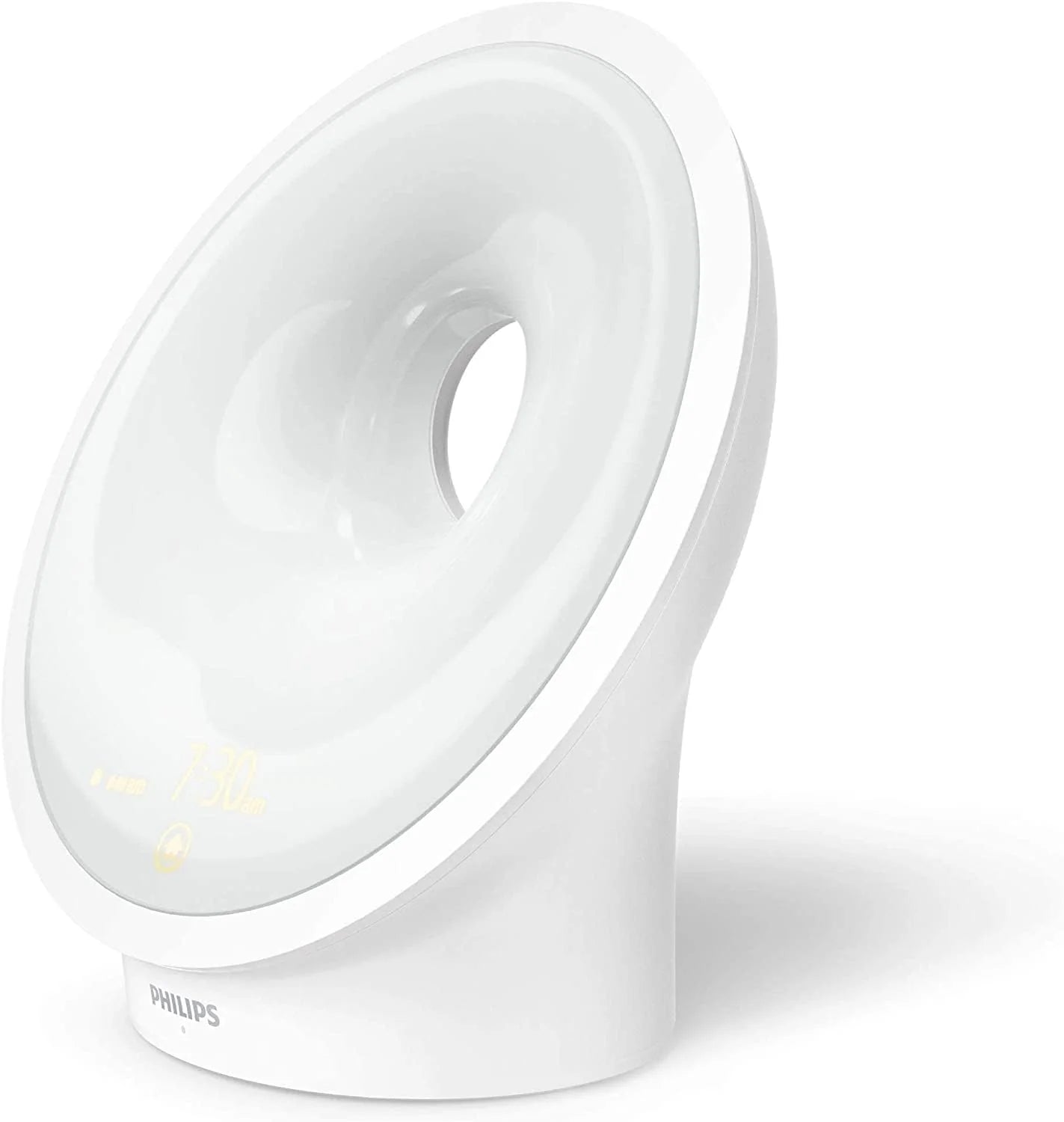 Philips Wake-up Light HF3651/01 Natural Light Alarm Clock, Multiple Lights and Sounds, Midnight Light and FM Radio, with Mobile Charger, Plastic, White, 12 x 19 x 19 cm, 1 kg