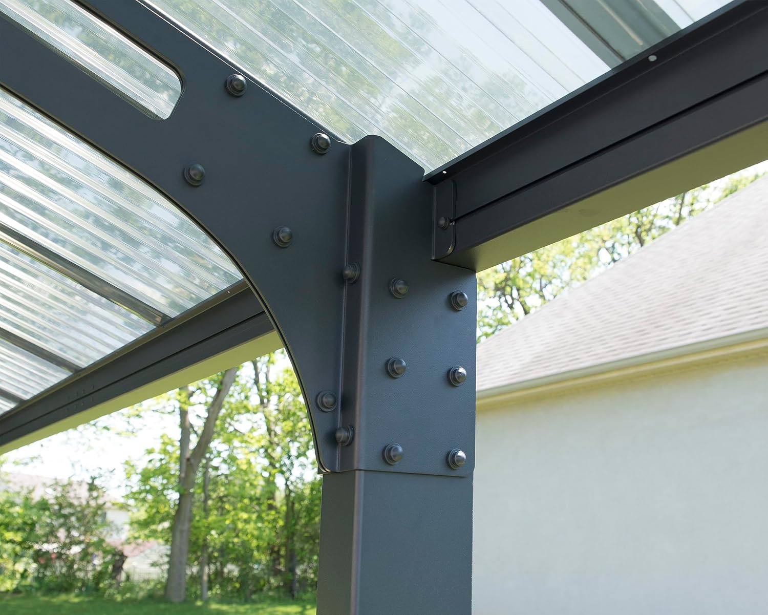 Canopia by Palram Carport Arizona 5000 en policarbonato, Aluminio Robusto e Inoxidable Que Protege el Coche de la luz Solar