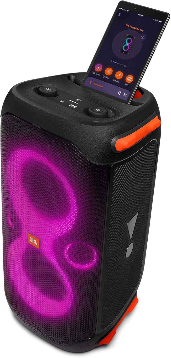 Jbl Partybox 110 JBLPARTYBOX110EU Głośnik Bluetooth, Czarny, ‎24 x 69 x 2,5 cm
