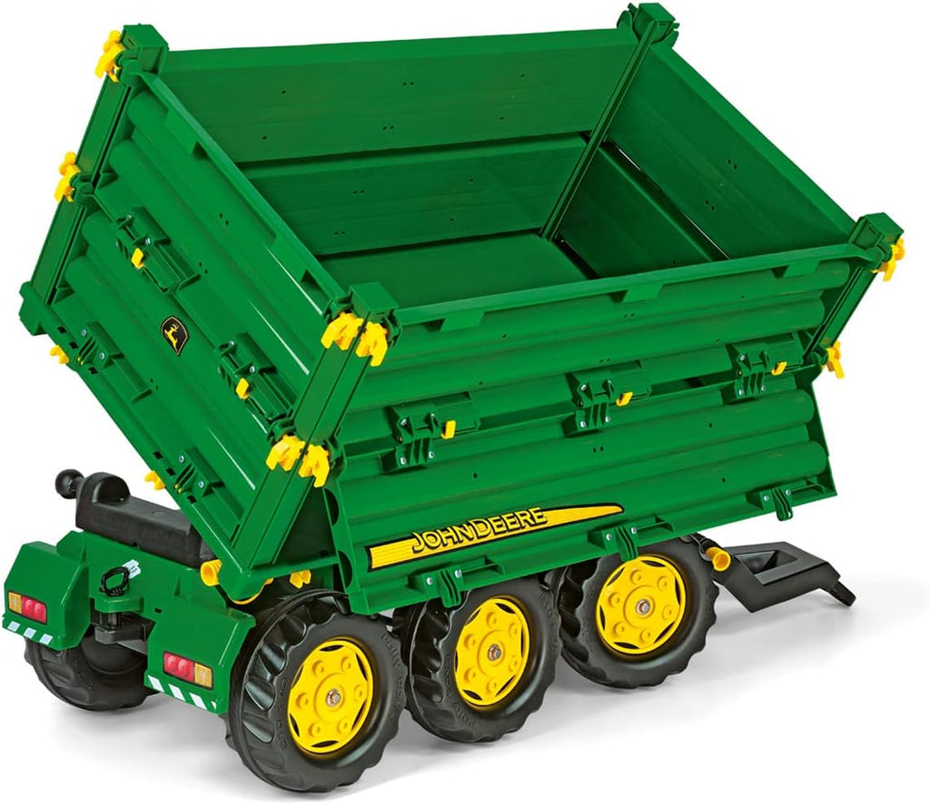 Rolly Toys 12/504/3 Rollymulti Trailer John Deere - Remolque de juguete de 3 ejes , Modelos/colores Surtidos, 1 Unidad