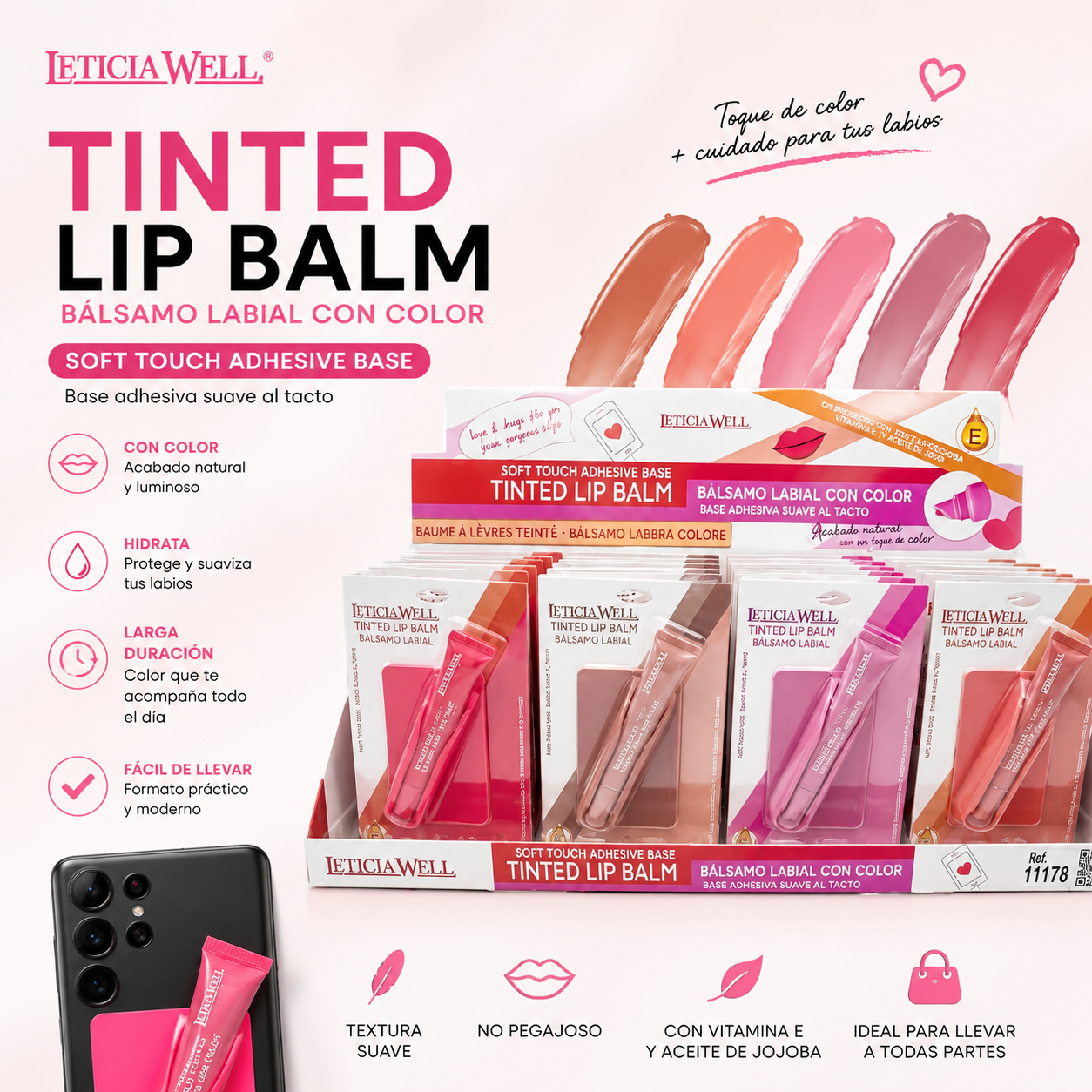 BALSAMO LABIAL + ADHESIVO PARA M¨®VIL