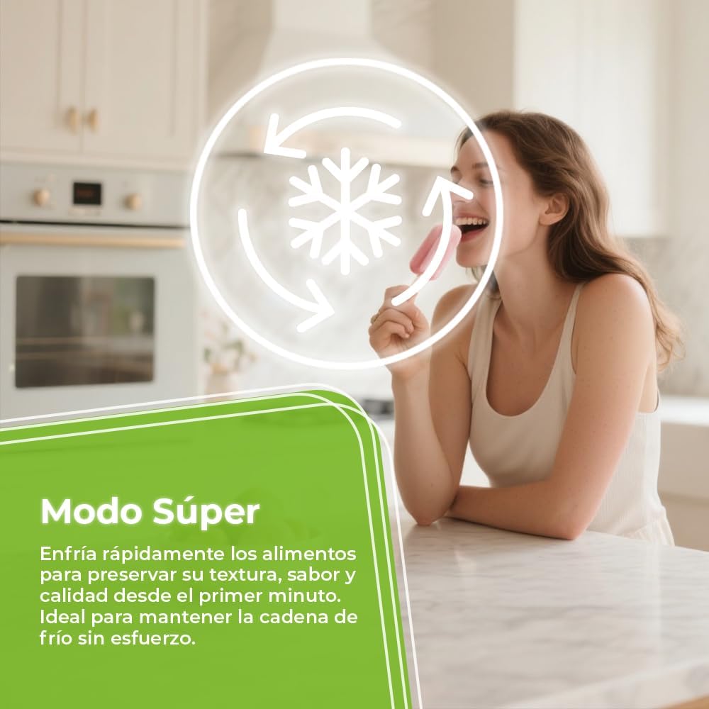 Aspes Congelador Horizontal Blanco ACHH4500EDC. Capacidad 418 Litros, Dual Cooling, 2 Cestas, Bajo Nivel Sonoro, Eficiencia Energética Clase E
