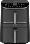 Cosori Turbo Tower Freidora de Aire10,8L con Cesta Verticales, Cocción en 3 Niveles que Ahorra Espacio, 2630 W, 6 funciones, 2 DC Motores, Más de 50 Recetas Completas en Línea