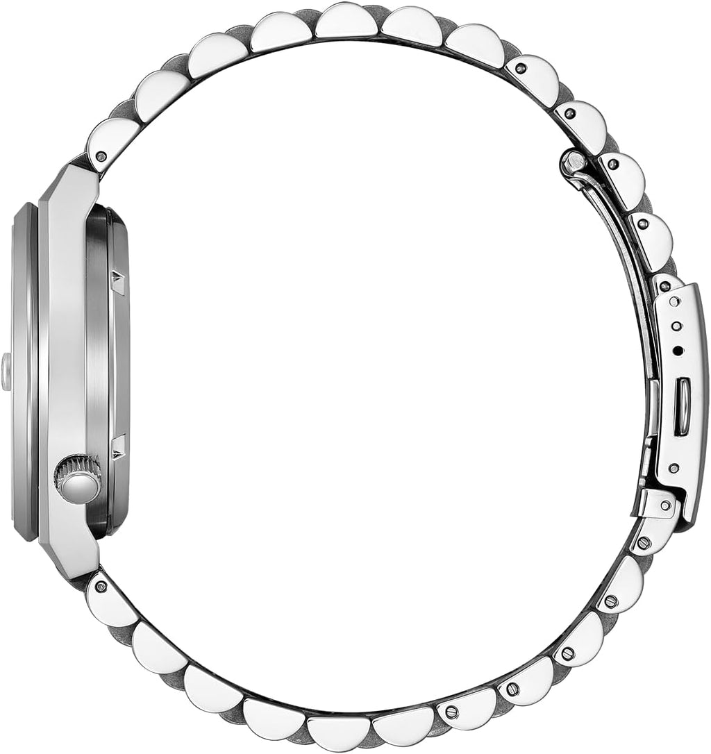 Citizen Reloj automático para Mujer con Correa de eslabones de Acero Inoxidable, 37 mm, Cristal de Zafiro, Fecha, Azul Hielo, NJ0200 en Diferentes Variantes