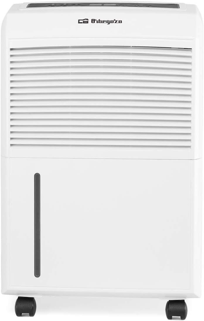 Orbegozo Dh 3000, deshumidificador Con Capacidad De Deshumidificación De 30L/Día, Refrigerante R290, Depósito 5,8 L, Área De Aplicación 120 M2, Sistema Anti-Congelación, 495 W, 2 velocidades