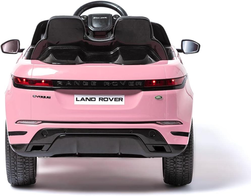 Coche eléctrico Infantil Rosa Land Rover Evoque 12V con Pantalla MP4, Mando a Distancia y Ruedas de Goma EVA