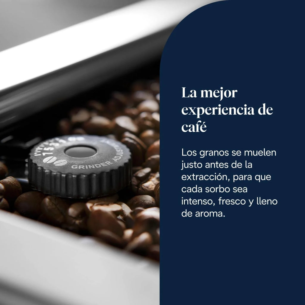 De'Longhi Perfetto Primadonna Soul ECAM612.55.SB Superautomatic Coffee and Cappuccino Coffee Maker with LatteCreme Milk System, Bean to Cup Technology, 18 Beverages, App Control