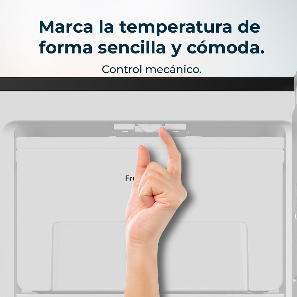 Cecotec Congelador Vertical Sobremesa 87L Bolero CoolMarket TF 87 Inox. 83,6 cm de Altura y 50,6 cm de Ancho, Bajo Consumo, Puerta Plana y Reversible, Diseño Compacto, Blanco