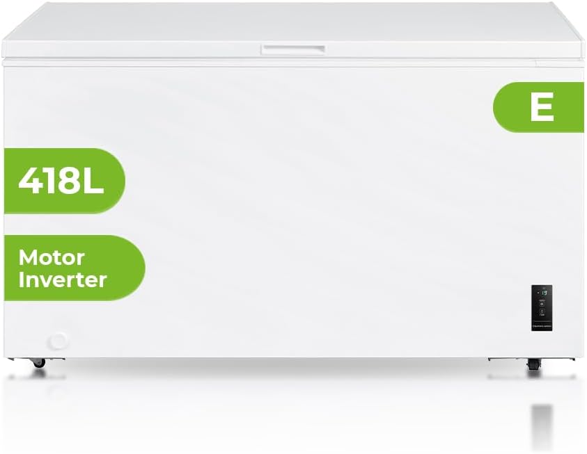 Aspes Congelador Horizontal Blanco ACHH4500EDC. Capacidad 418 Litros, Dual Cooling, 2 Cestas, Bajo Nivel Sonoro, Eficiencia Energética Clase E