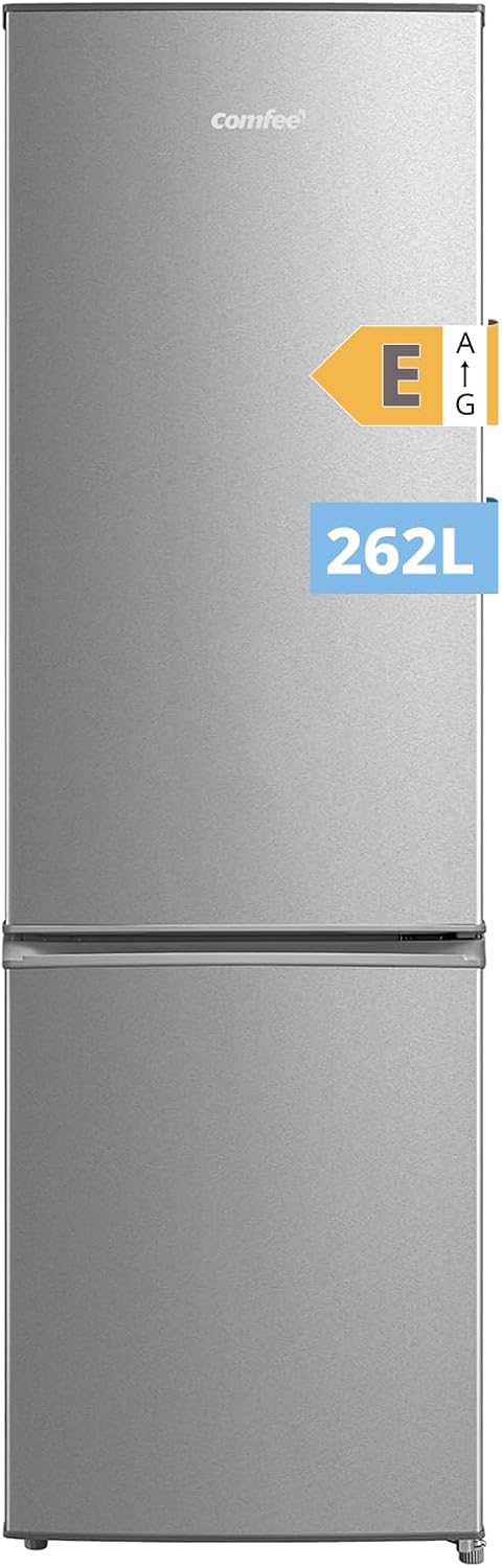 Comfee ' RCB169DK2(E) Refrigerator with Freezer/Height 150cm/Low Frost/Adjustable Temperature Refrigerator/LED Light/195 kWh/year/115L Refrigerator/59L Freezer/Black