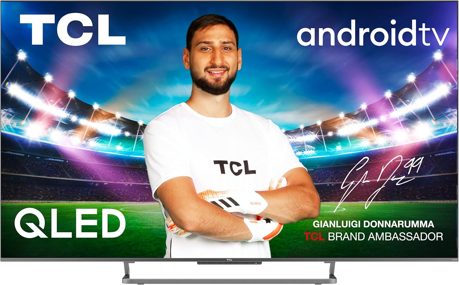 TCL 32V5C - Smart QLED Full HD 32-calowy telewizor Direct LED z systemem Android TV i HDR - kompatybilny z Google Cast i Google Home, smukła konstrukcja [klasa efektywności energetycznej F]