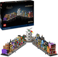 Harry Potter Tiendas Mágicas del Callejón Diagon Maqueta para Adultos y 12 Micro Figuras de Colección, Autobús Noctámbulo, Regalo para Mujeres y Hombres, Decoración Dormitorio, Set de Magia 76444