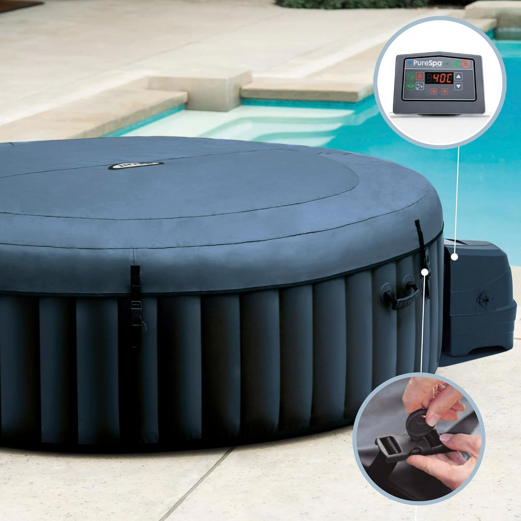 Intex SPA Hinchable 4 Personas Bubble Massage Navy (55084)