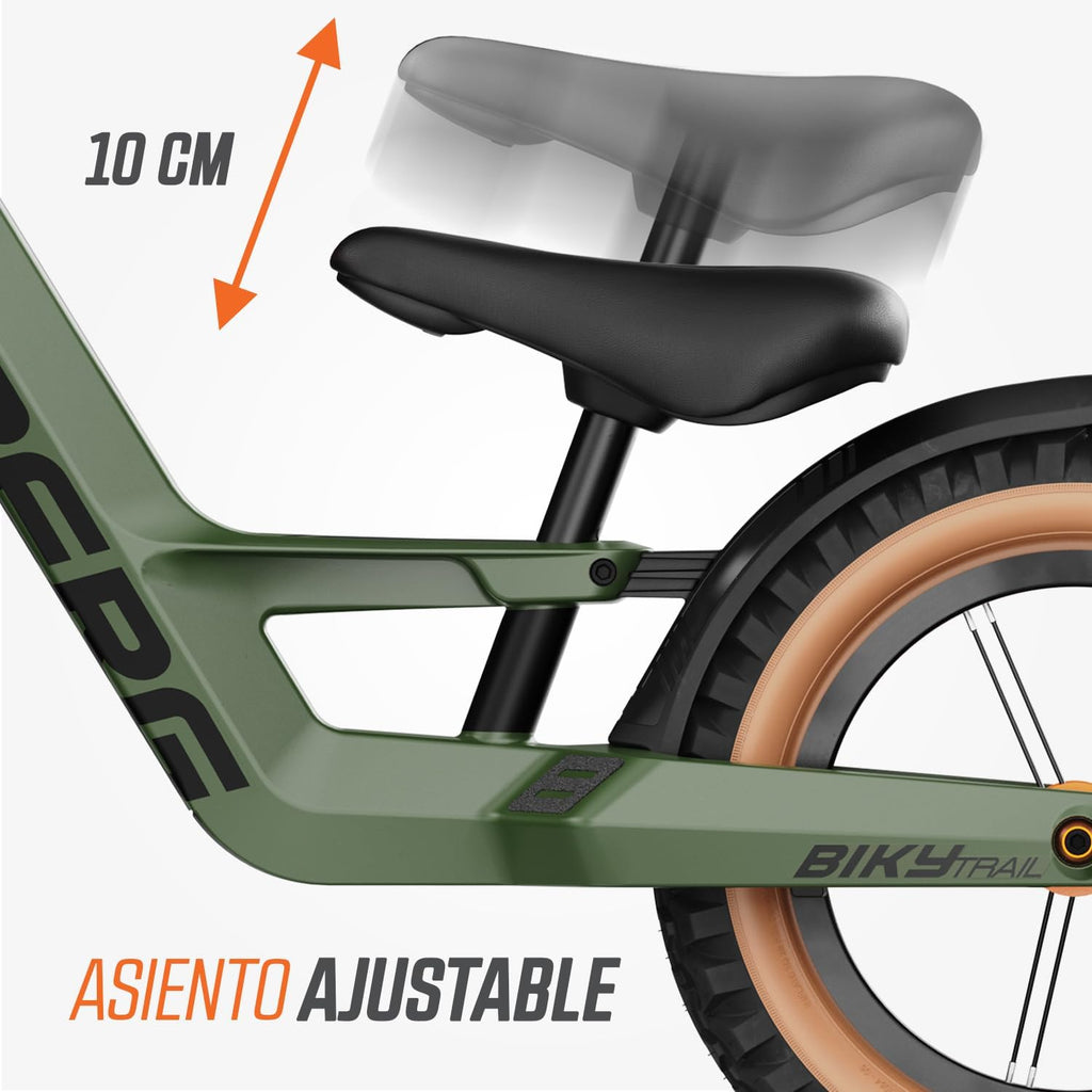 Berg Biky Cross | Bicicleta sin Pedales para niños Desde 2 años | Ruedas 12 Pulgadas | con Freno de Mano | Diseño Seguro y Ligero | Ajustable para Crecimiento