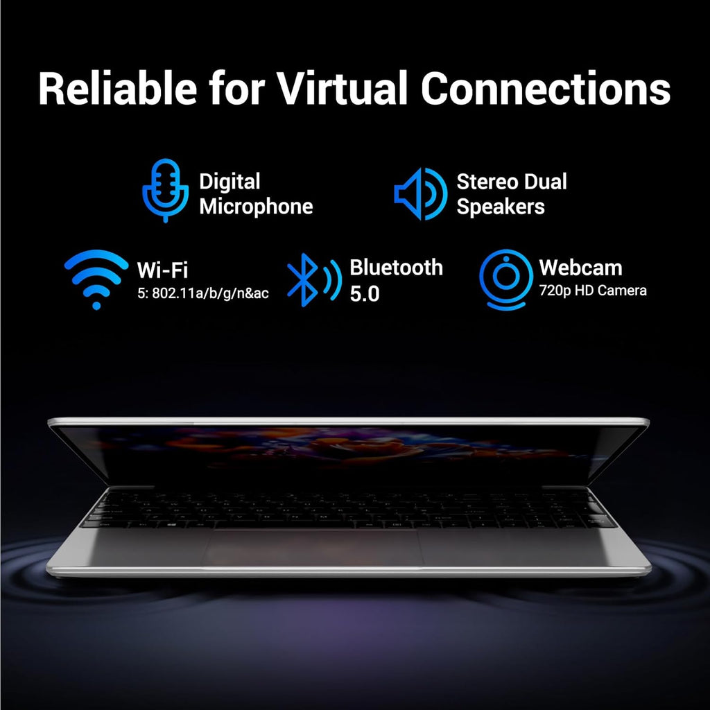 Ordenador Portatil 15.6 Pulgadas, Win11 PC Portátil 16GB RAM 512GB SSD N95 CPU(hasta 3,4 GHz), Laptop IPS HD de 1920 x 1080 FHD, traer WiFi 5, HDMI, 2*USB 3.0, Type- C, TF Card Slot