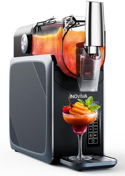 Granizadora Maquina INOVIVA, sin hielo, de 2 l, para el hogar, con autolimpieza, 5 programas preestablecidos, granizados congelados, margaritas, frappés y batidos (versión S1.2)